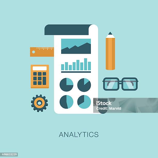 Analytics Vector Graphics Modern Vector Analytics Concept Illustration Stock Illustration ...