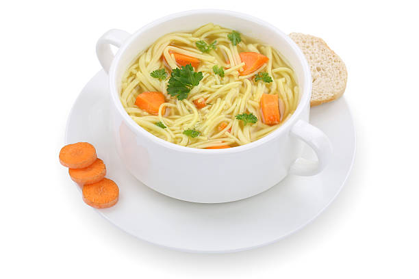 istock Noodle soup in cup with noodles isolated 498842514