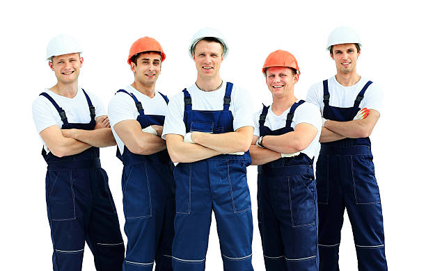 istock Group of professional industrial workers 498843158
