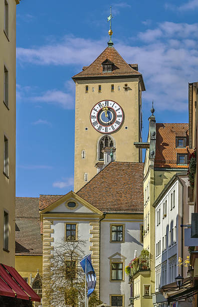 istock Town hall tower, Regensburg, Germany 498843244