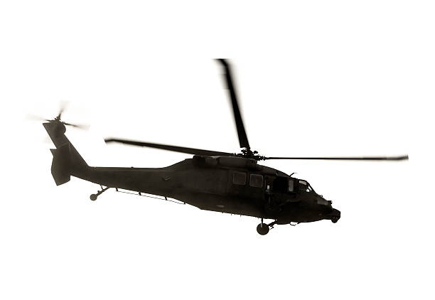 istock Military Helicopter Isolated on White 498845736