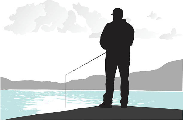 660+ Man Fishing Silhouette Stock Illustrations, Royalty-Free