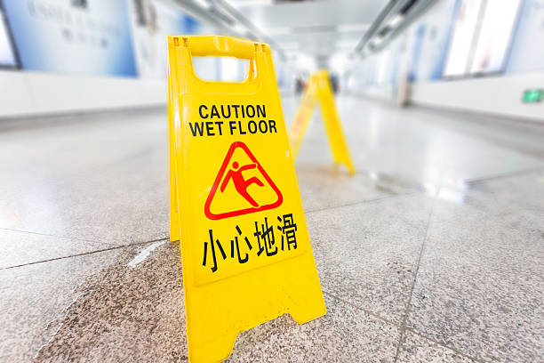 istock Sign showing warning of caution wet floor 498846995