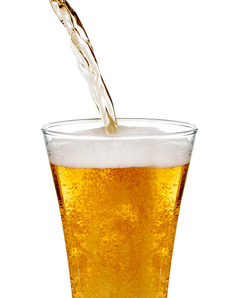 istock Glass of beer isolated on a white background 498847495
