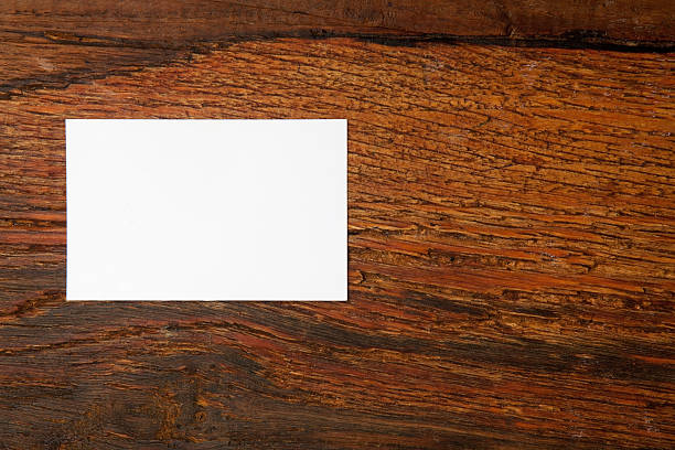 istock Business cards on wooden table 498847817