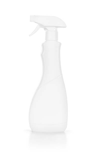 istock White spray bottle isolated over the white white background 498849101