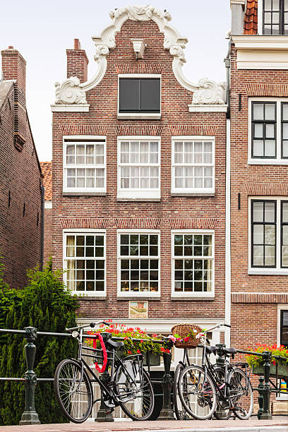 istock Bicycles on an Amsterdam canal bridge 498849347