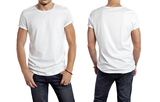 istock man wearing blank white t-shirt 498849797