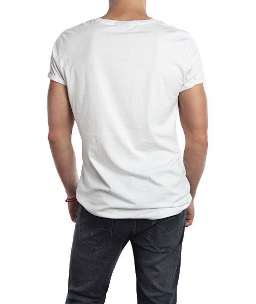 istock man wearing blank white t-shirt 498849805