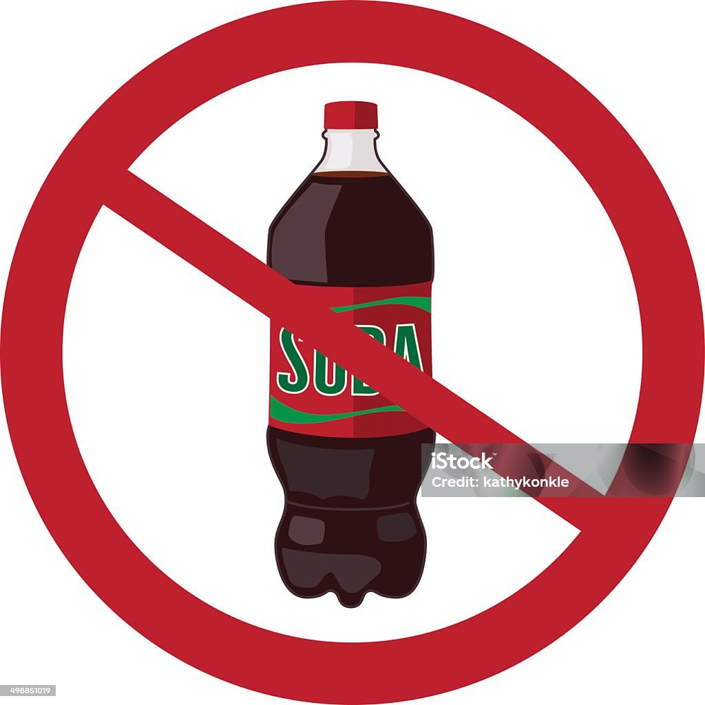 No Soad Sign No Soda Stock Illustration - Download Image Now - Bottle, Cold Drink ...
