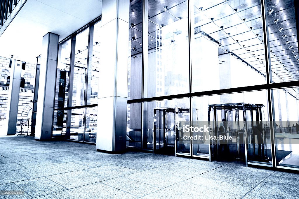 Office Building, 뉴욕 - 로열티 프리 로비-건축물 특징 스톡 사진