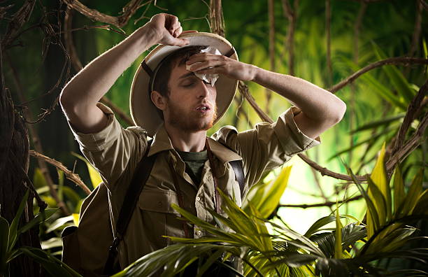 istock Exhausted young explorer in the jungle 498853101