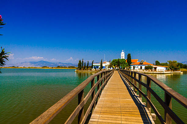 istock Church on an island in Greece 498855366