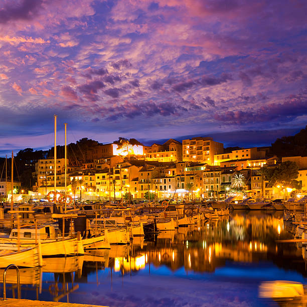 istock Port de Soller sunset in Majorca at Balearic island 498855630