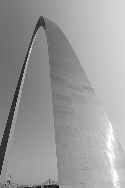 istock St Louis, architecture, and famous arch, monochrome, Missouri,US 498856478