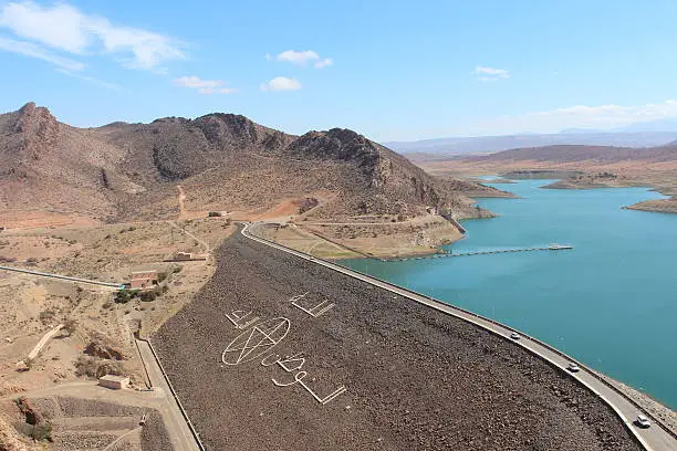 Photo of Al massira dam, Morocco.