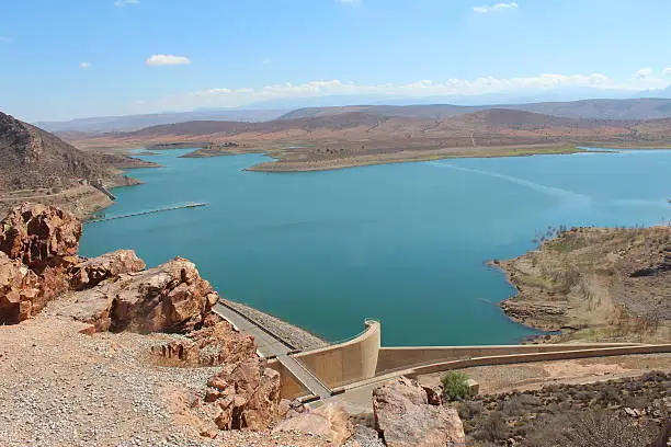 Photo of Al massira dam, Morocco.