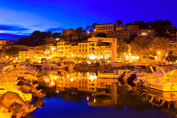 istock Port de Soller sunset in Majorca at Balearic island 498857848