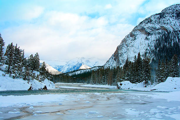 istock Banff Bow River in winter below the Banff Springs Hotel 498859166