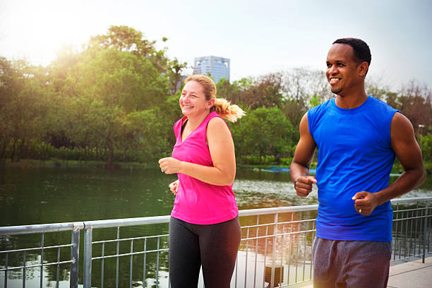 istock Couple Exercise Wearing Happiness Healthy Concept 498864580