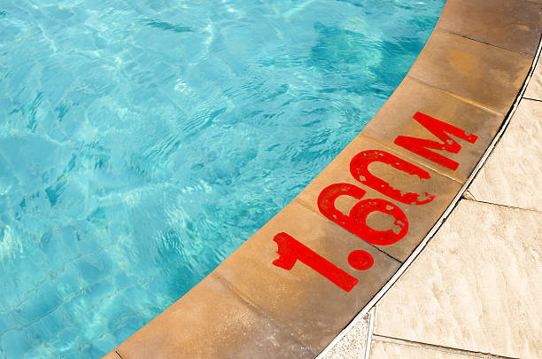 istock Swimming pool with Number 1.60 m 498870008
