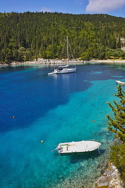 istock Blue waters of Foki Fiskardo Beach 498870318
