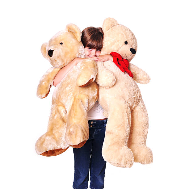istock Girl with plush bears portrait 498880853