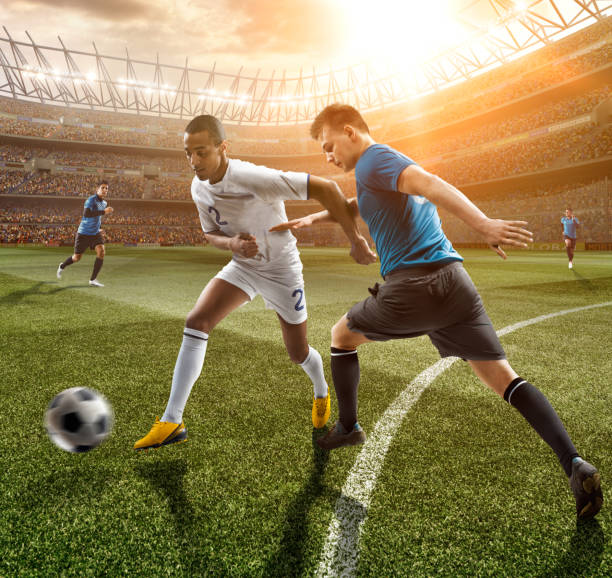 istock Soccer stadium and players in action 498882667