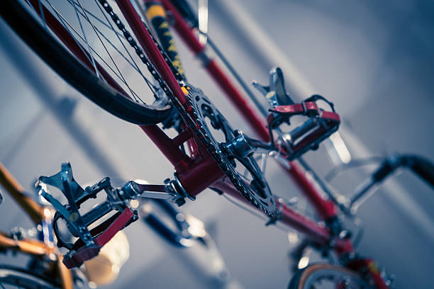 istock Overhead red bike 498882794