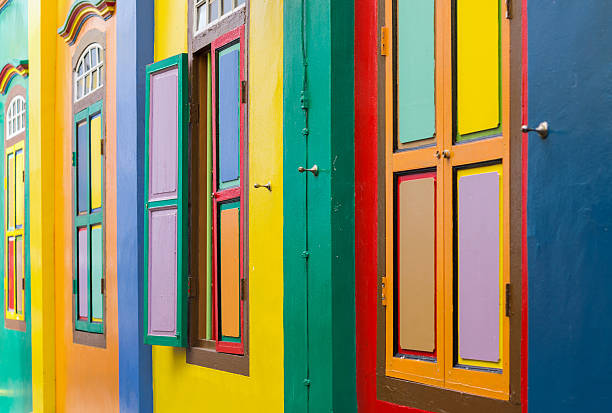 istock colorful windows and doors from singapore 498882839