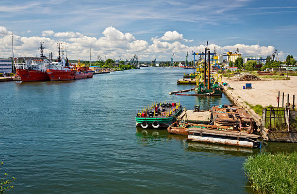 istock Industrial harbor in Gdansk, Poland 498883121