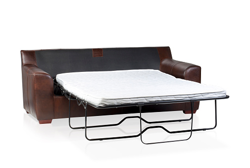 Nice design of the of fold-able sofa bed on white