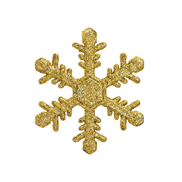istock golden christmas snow flake 498883690