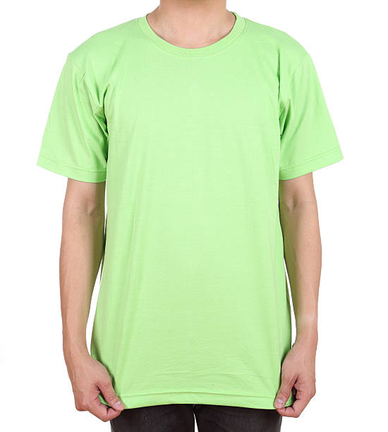 istock blank t-shirt on man 498884379
