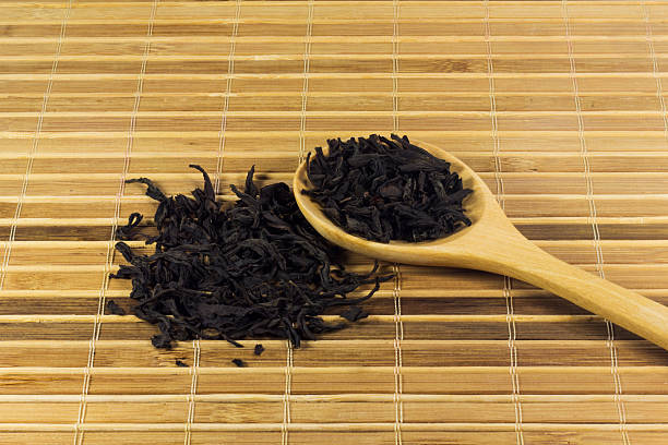 istock Closeup dry chinese tea leaf 498884858