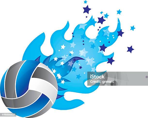 Volleyball Stock Vektor Art und mehr Bilder von Aerobic - Aerobic, Aktivitäten und Sport, Athlet