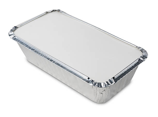 istock Metal take away food container on a white background 498886862