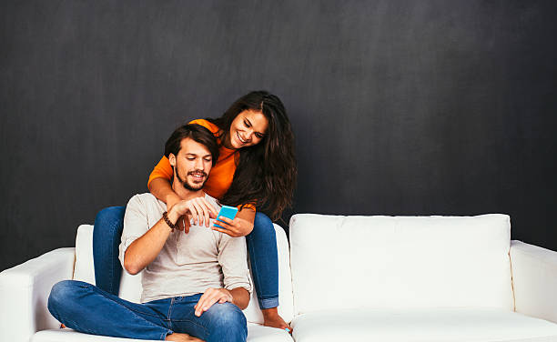 istock Man and Woman in Social Network Concept 498888788