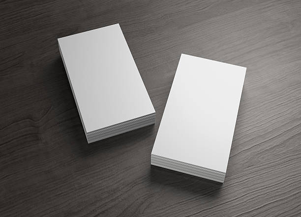 istock stack of vertical business cards of wood table 498889260
