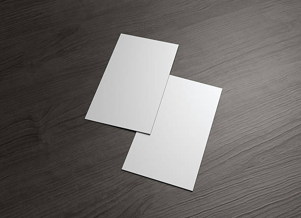 istock front and back business card on wood table 498889672