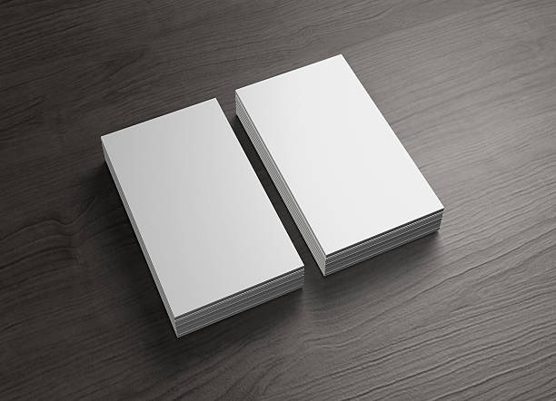istock front and cover 2 stack of vertical business cards 498889904