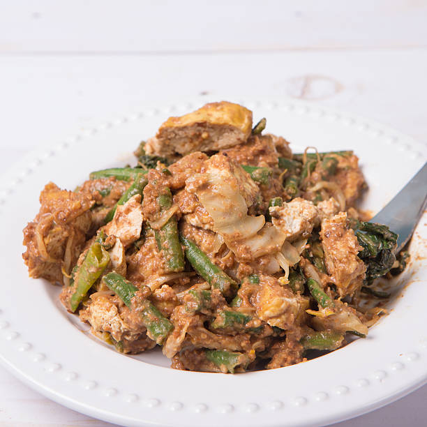 istock Vegetable salad with sweet & savory peanut butter sauce 498890150