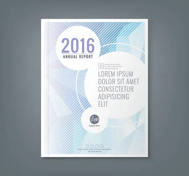 Vector illustration of Abstract low polygonal shape background for business annual report cover