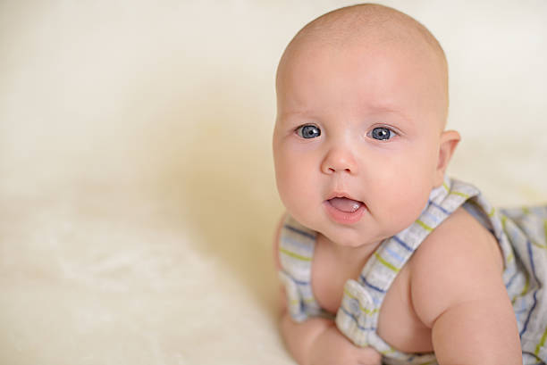 istock Little baby on the bed 498891878