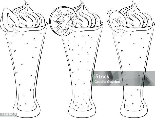 Tree Smoothies Stock Illustration - Download Image Now - Cold Temperature, Dairy Product, Drink