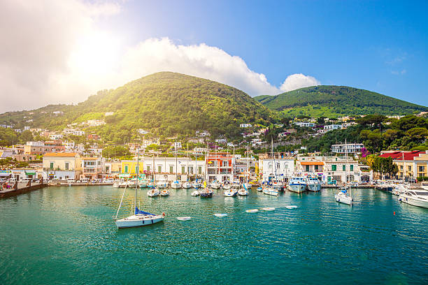 porto de ischia - ischium imagens e fotografias de stock