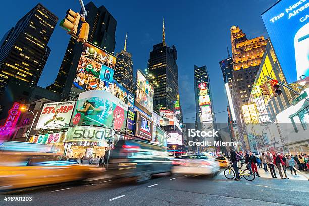 New York City Times Square Stock Photo - Download Image Now - New York City, New York State, Times Square - Manhattan