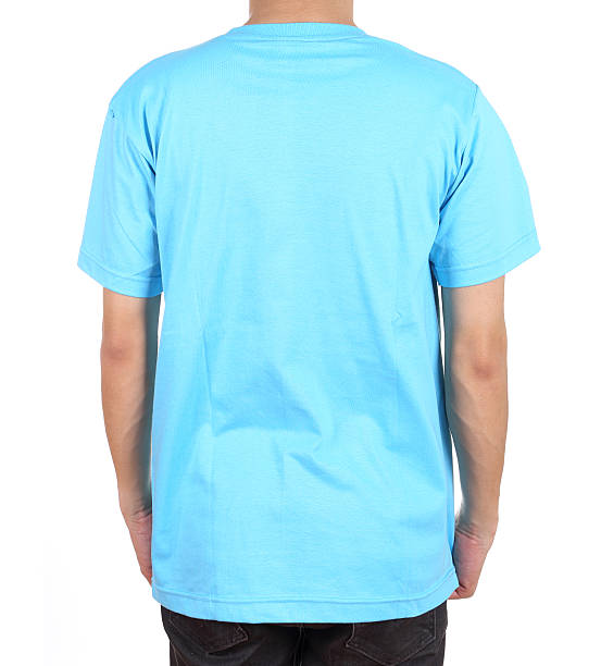 istock blank t-shirt on man (back side) 498901765