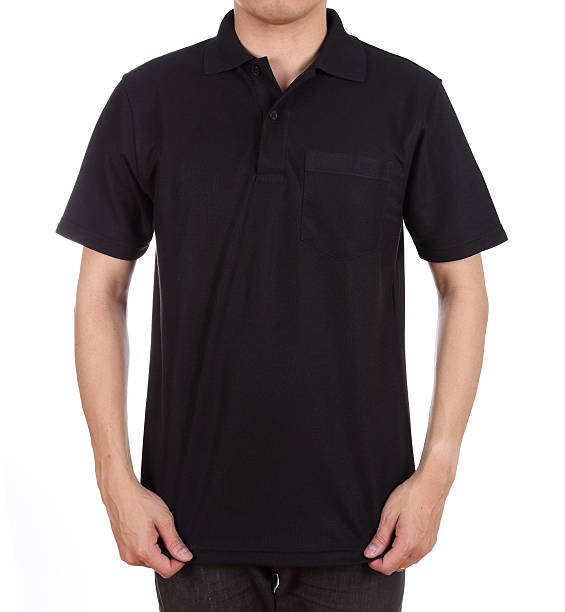 istock blank polo shirt on man 498902399