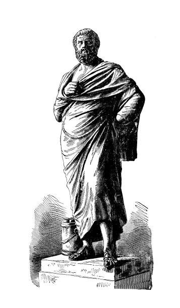 sophocles (앤틱형 조각 - sophocles stock illustrations